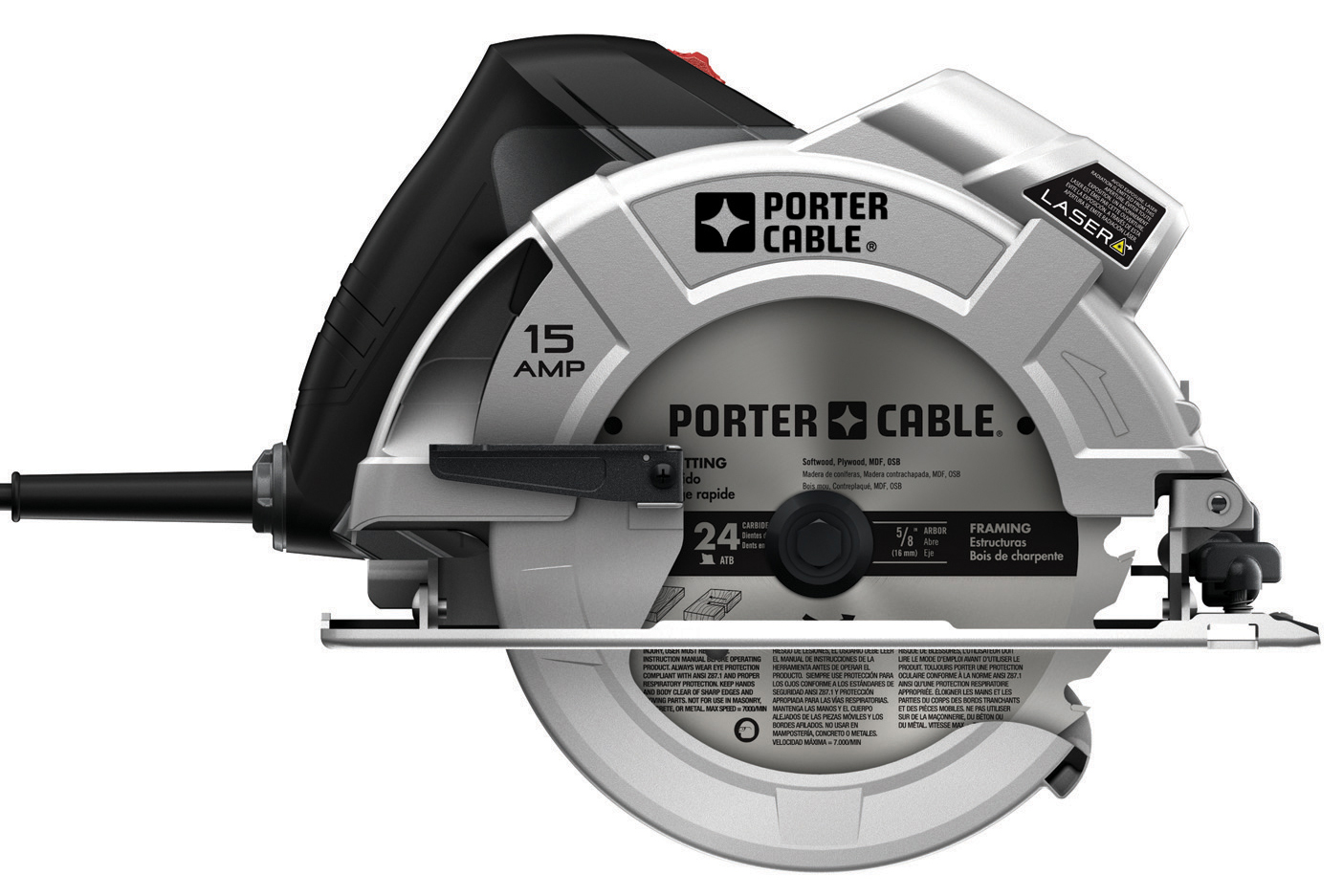Porter Cable PC15CSLK 7 1/4" 15 Amp Circular Saw