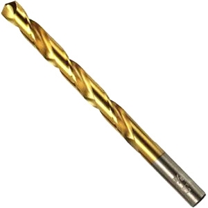 Irwin Tools                              1/2" Titanium Nitride Coated High Speed Steel Fractional Straight Shank Jobber Length Drill Bit