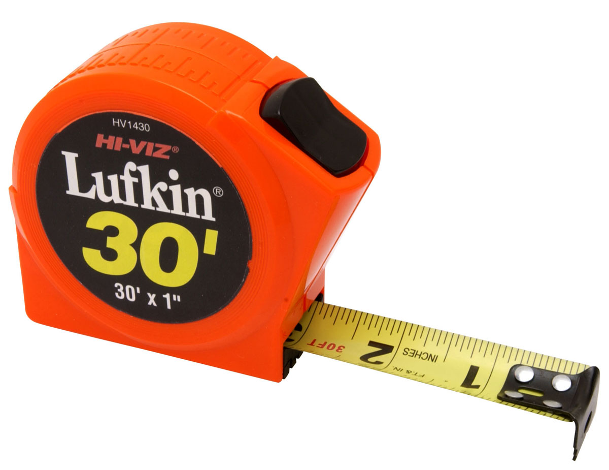 Lufkin HV1430 30' Hi Viz® Orange Series 1000 Power Tape