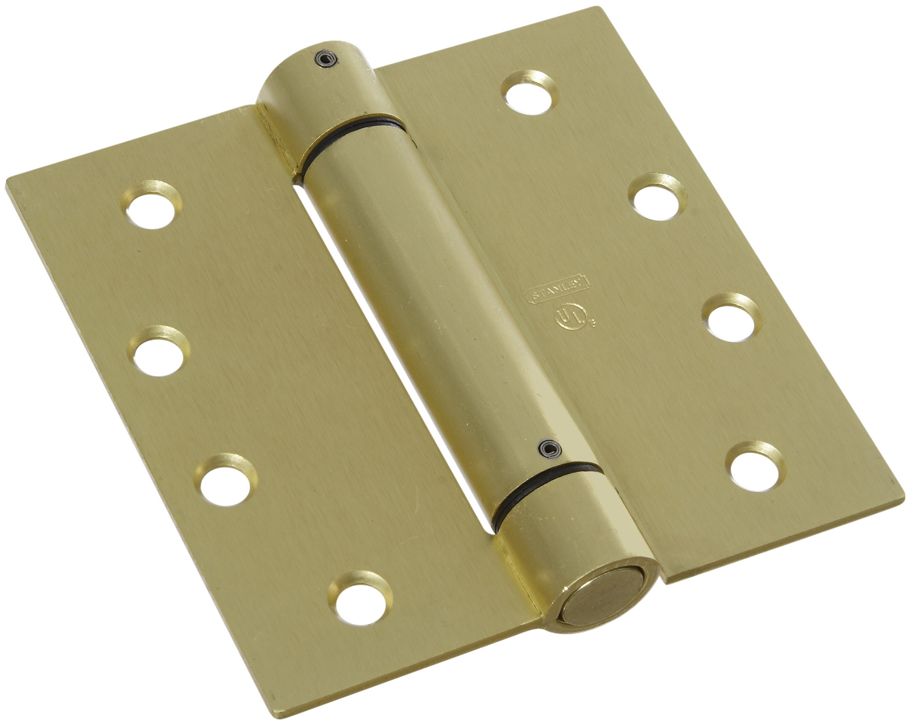 STANLEY NATIONAL HARDWARE 4" X 4" Satin Brass Spring Hinges