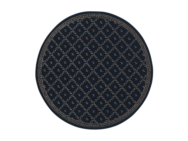 Shaw Living Woven Expressions Gold Ebony 7' 9" Round 3VB0716500  Area Rugs 