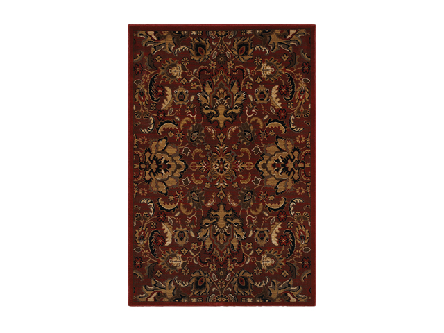 Mohawk Home Cachet Red Floral 63"X94" Rug Red 5' x 8' 9064 5932 063094