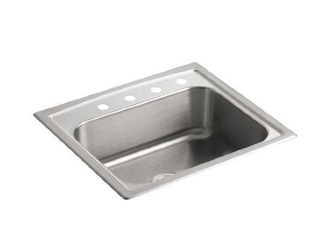 KOHLER K 3348 4 NA Toccata Single Basin Self Rimming Kitchen Sink