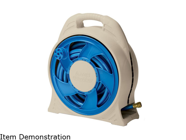 Ames ReelEasy Blue Cassette Hose Reel with Blue Hose