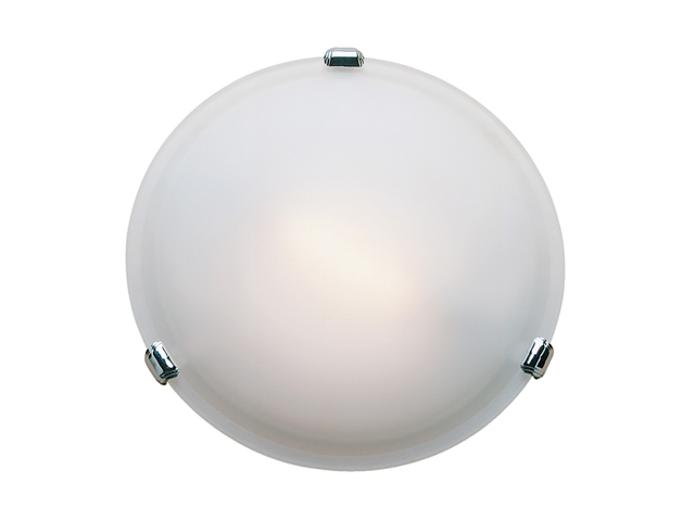 Access Lighting Nimbus Flush   1 Light Chrome Finish w/ Frosted Glass Chrome Flush Mounts Lighting