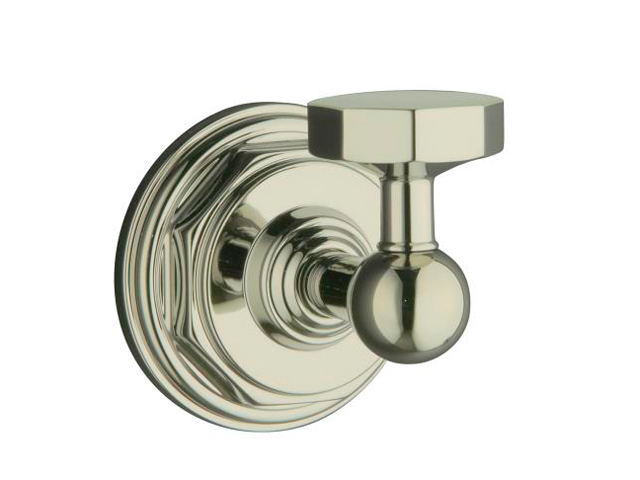 KOHLER K 13113 SN Pinstripe Robe Hook   Polished Nickel