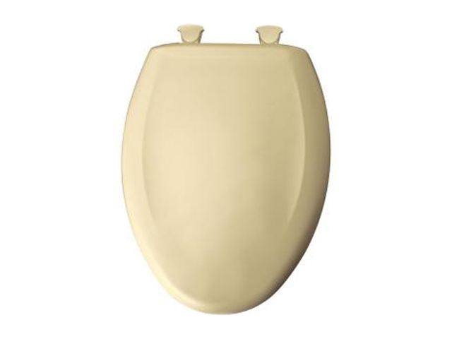 Bemis 1200SLOWT 141 Whisper Close Elongated Closed Front Toilet Seat, Vanilla