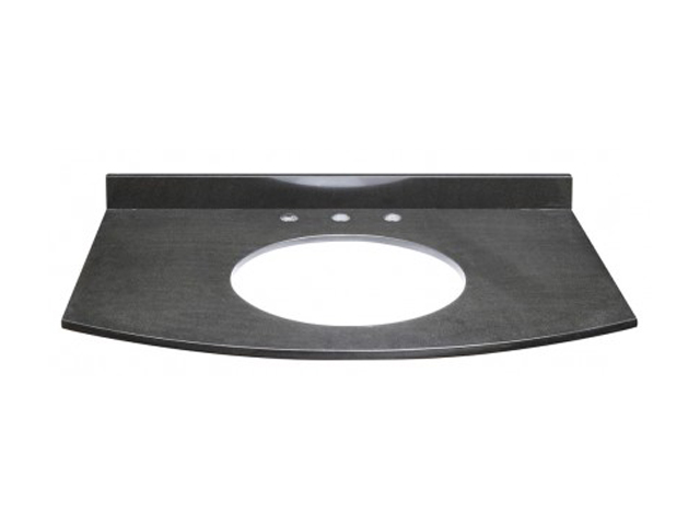 Decolav 1679 GBK 37" Granite Stone Top, Black