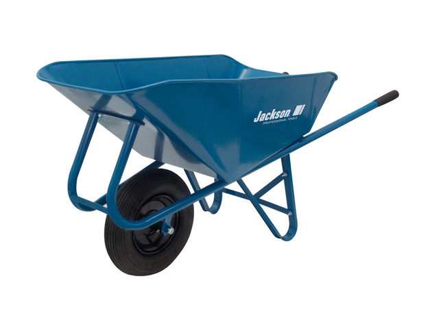 Jackson M6SNT 6 Cubic Foot Steel Narrow Tray Contractor Wheelbarrow