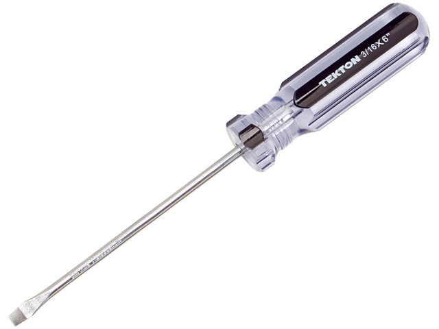 Tekton 27006 3/16" Flat x 6" Pro Screwdriver