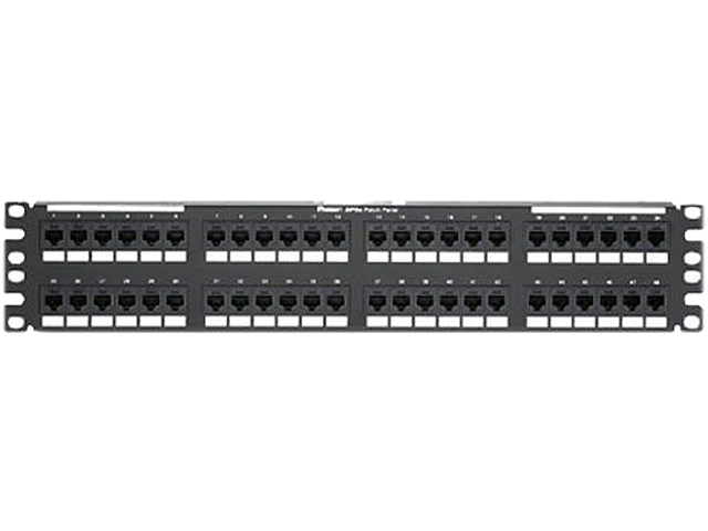 Patch Panel, Cat 6, Rack Mt, 48 Port