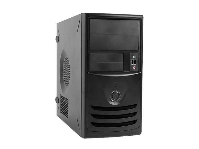 IN WIN Z Series IW Z589T.CQ350TBL Black Steel MicroATX Mini Tower Computer Case ATX 12V form factor, PS2 , 350W Power Supply