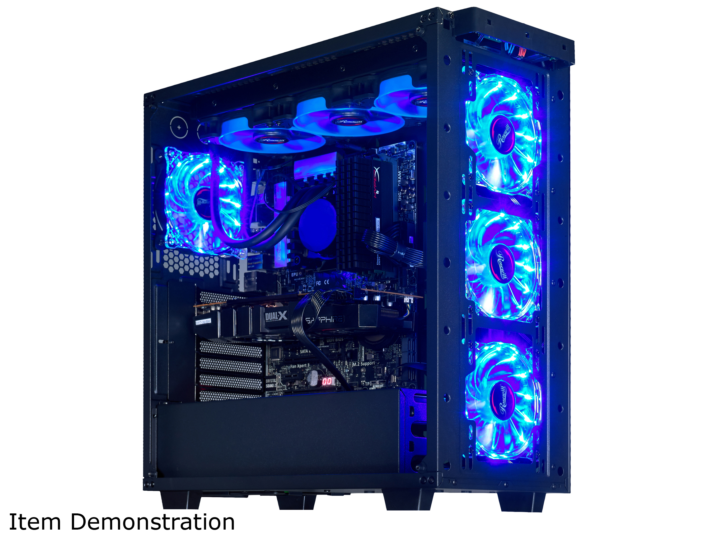 Game Max Eclipse Rgb Tempered Glass Midi Pc Gaming ...
