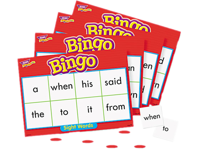 Young Learner Bingo Game, Sightwords