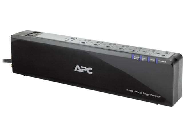 APC P8V 8 Outlets 4720 joule Premium Audio/Video Surge Protector with Coax Protection