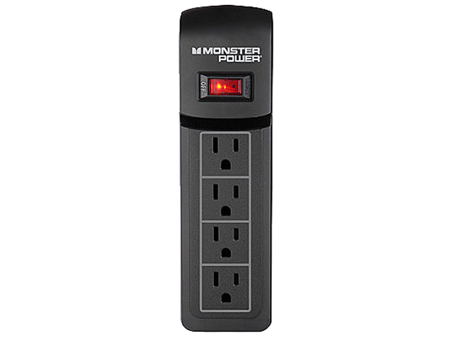 MONSTER 121820 00 (MP ME 600) 4 ft. 6 Outlets 720 Joules Essentials 600 Surge Suppressor