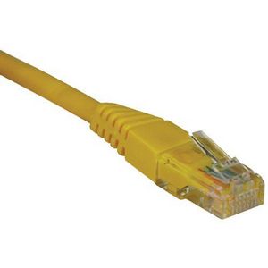 TRIPP LITE N002 025 YW 25 ft. Cat 5E Yellow Cat5e 350MHz Molded Patch Cable