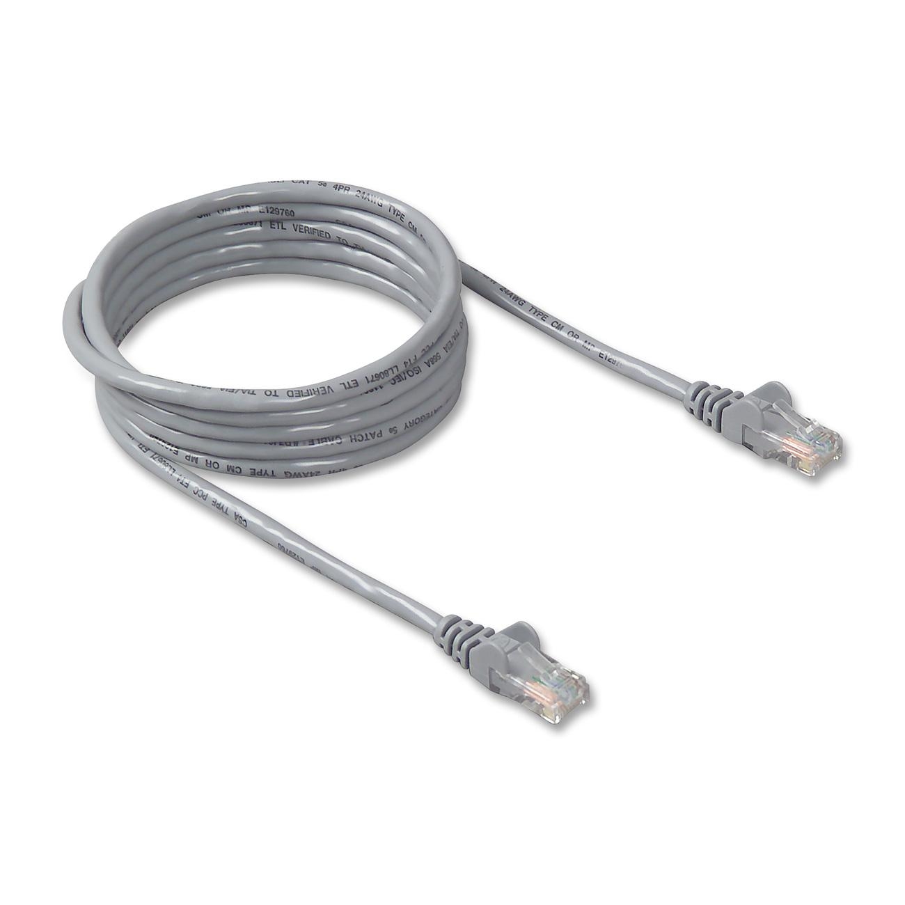 BELKIN A3L791 30 S 30 ft. Cat 5E Gray Patch Cable