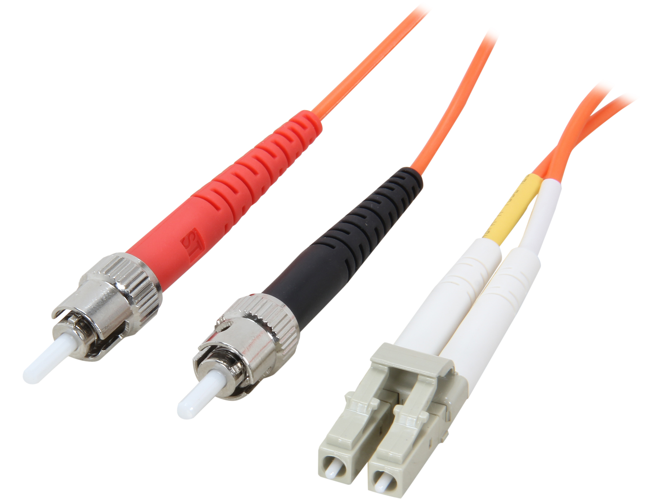 C2G 33163 1m LC/ST Duplex 62.5/125 Multimode Fiber Patch Cable   Orange