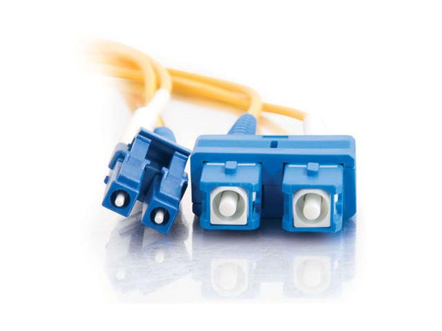 Coboc CY OS1 SC/SC 2 6.56 ft. Yellow Singlemode 9/125 Duplex LSZH Fiber Patch Cable SC   SC,M M