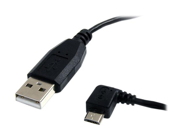    StarTech UUSBHAUB6LA 6 ft. USB A to Left Angle Micro USB 