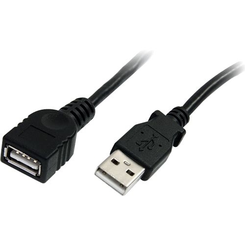 StarTech USBEXTAA10BK 10 ft. Black USB 2.0 Extension Cable A to A   M/F