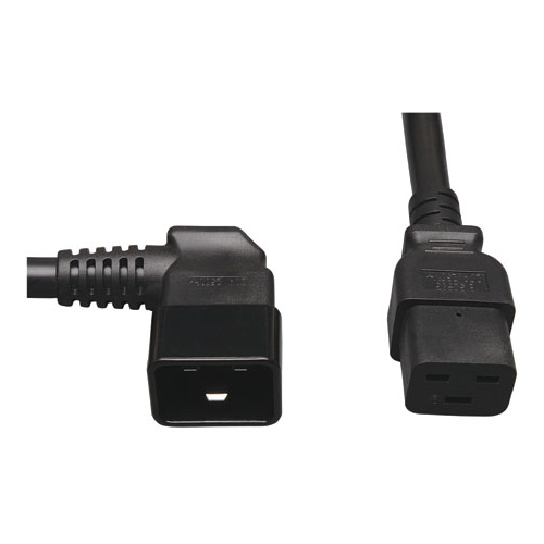 Tripp Lite Model P036 002 20LA 2 ft. 12AWG Heavy Duty Power cord (IEC 320 C19 to IEC 320 C20 Left Angle)
