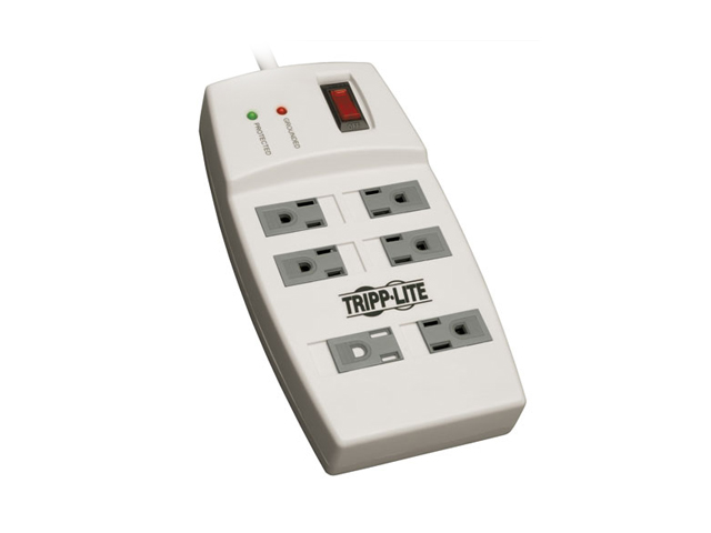 TRIPP LITE TLP64 4 ft 6 Outlets 540 J Protect It! Surge Suppressor