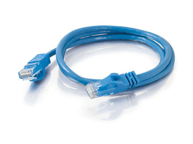 C2G 22805 14ft USA Made Cat6 550 MHz Stranded Snagless Patch Cable   Blue
