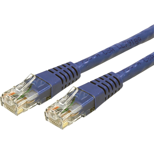 StarTech 75 ft Blue Molded Cat6 UTP Patch Cable