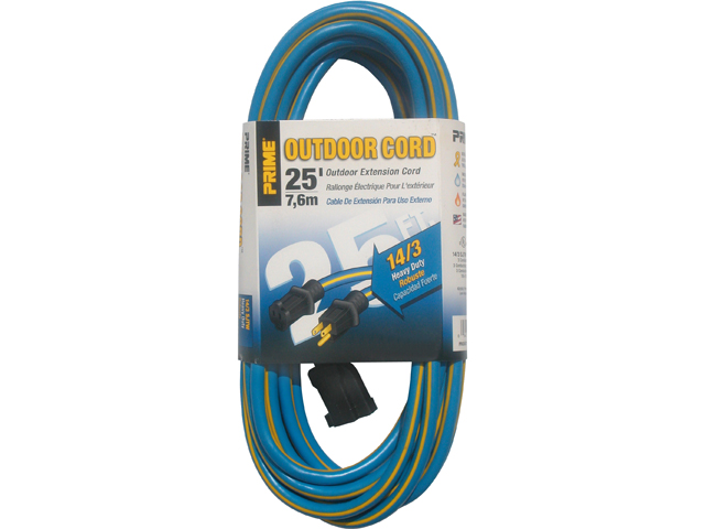 Prime Wire Model KC506725 25 ft. Kaleidoscope Heavy Duty Outdoor Extension Cord