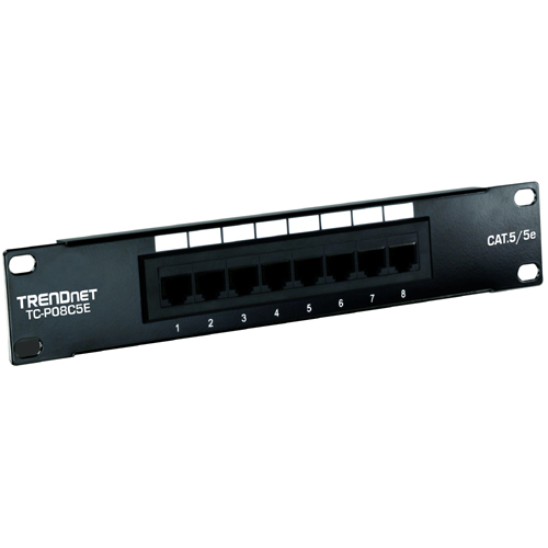 TRENDnet 24 Port Cat6 Unshielded Wallmount or Rackmount Patch Panel, TC P24C6