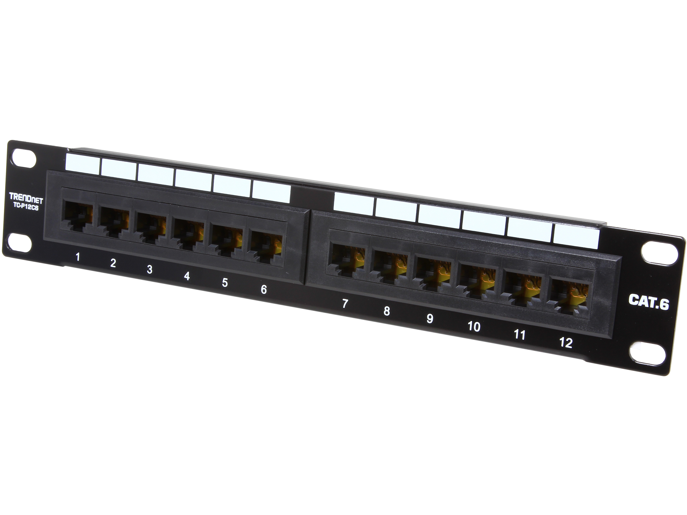 TRENDnet 24 Port Cat6 Unshielded Wallmount or Rackmount Patch Panel, TC P24C6