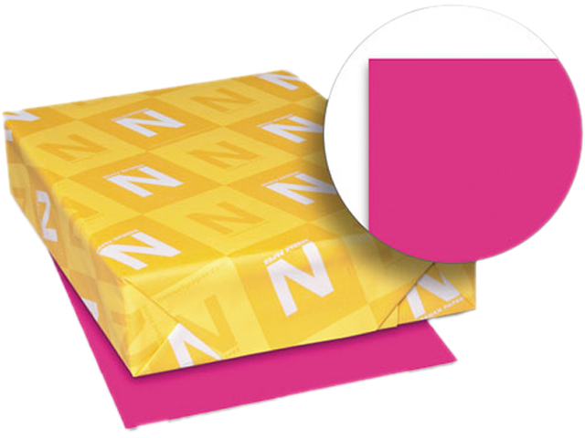 Astrobrights Colored Paper, 24lb, 11 x 17, Fireball Fuchsia, 500 Sheet