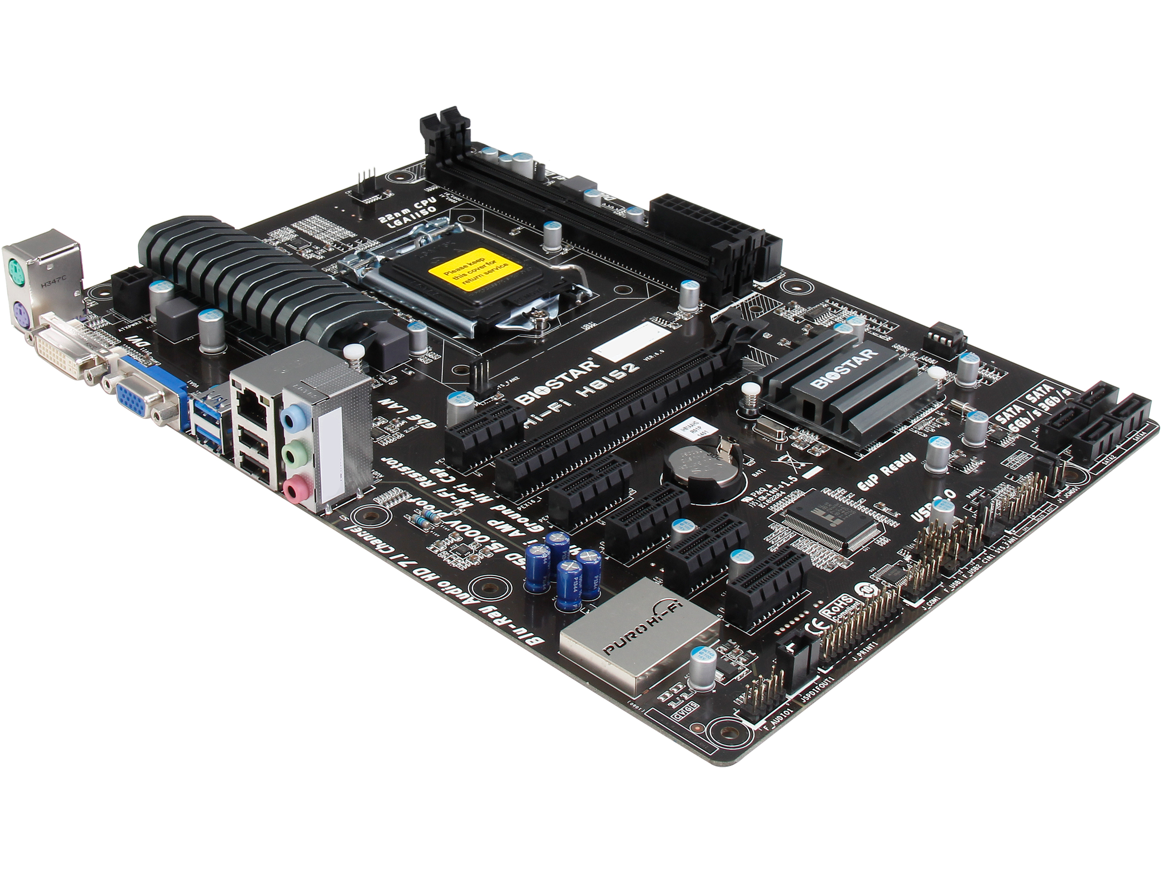 BIOSTAR Hi Fi H81S2 LGA 1150 Intel H81 SATA 6Gb/s USB 3.0 ATX Intel Motherboard