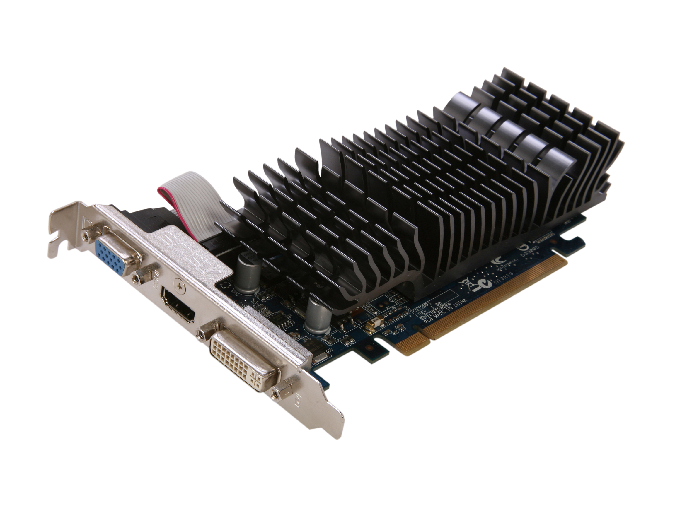 ASUS Radeon HD 5450 DirectX 11 EAH5450 SILENT/DI/1GD3(LP) 1GB 64 Bit DDR3 PCI Express 2.1 x16 HDCP Ready Low Profile Ready Video Card