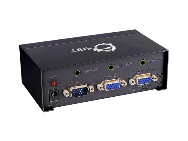 SIIG CE VG0C11 S1 1x2 VGA & Audio Splitter