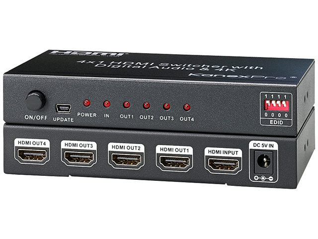 KanexPro 4K UHD HDMI 4 Port Splitter SP HD1X44K