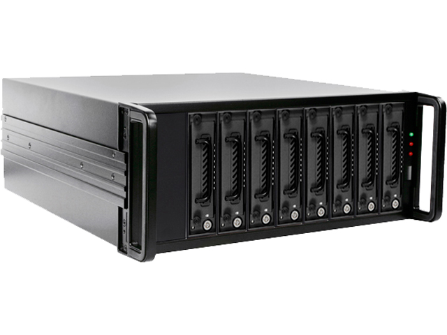 RAIDAGE DAGE408U40TG5 ES 8 x 3.5" Drive Bays 4U SAS/SATA 6.0 Gb/s eSATA Hotswap Enclosure