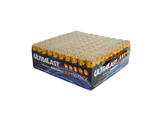 ULTRALAST ULA100AAB 100 pack AA Alkaline Batteries