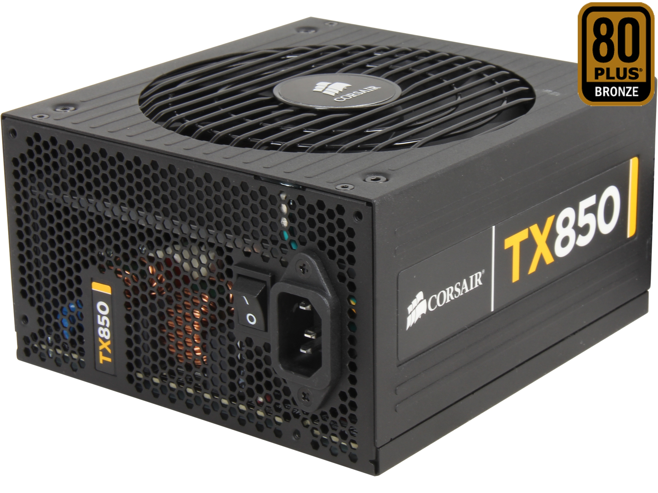 CORSAIR Enthusiast Series TX850 V2 850W ATX12V v2.31/ EPS12V v2.92 80 PLUS BRONZE Certified Active PFC High Performance Power Supply