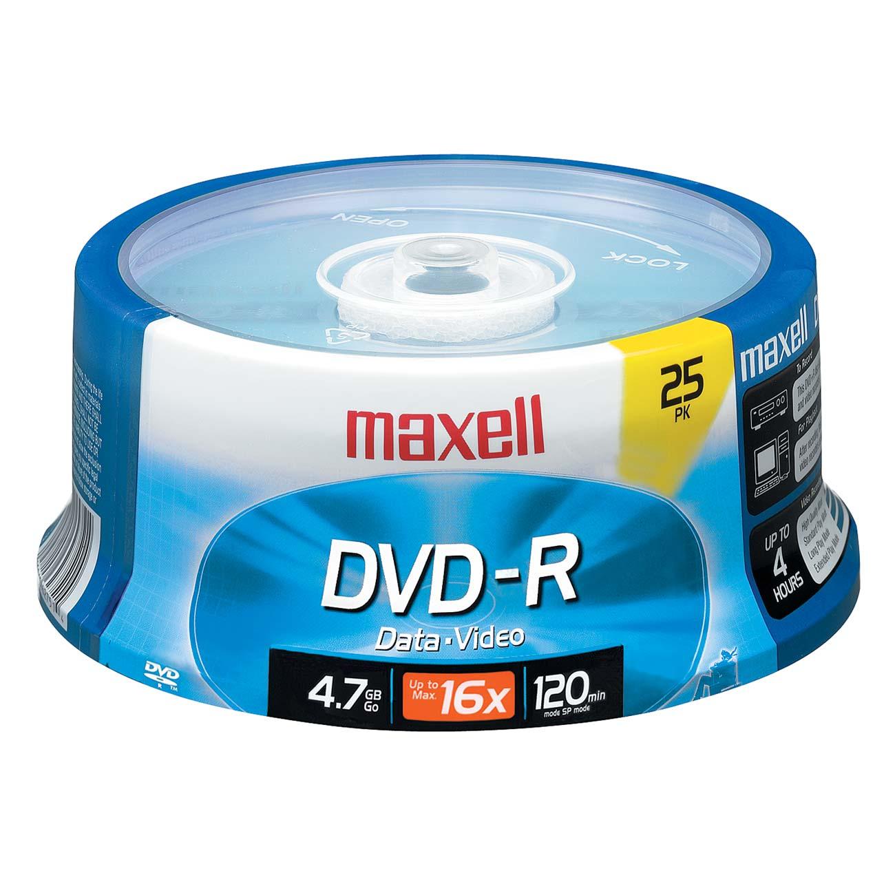 MAXELL 635053/638011 4.7GB DVD Rs (50 ct Spindle)