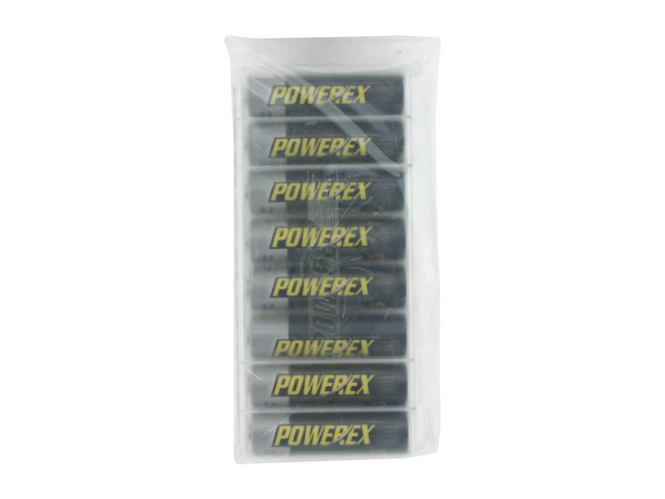 POWEREX MH 8AA270 BH 2700mAh 8 Pack AA NiMH Rechargeable Batteries (Made in Japan) w/Carrying Case