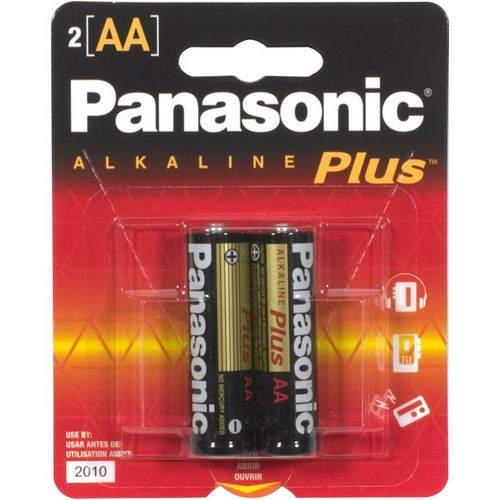 Panasonic AM 3PA/2B 2 pack AA Alkaline Batteries