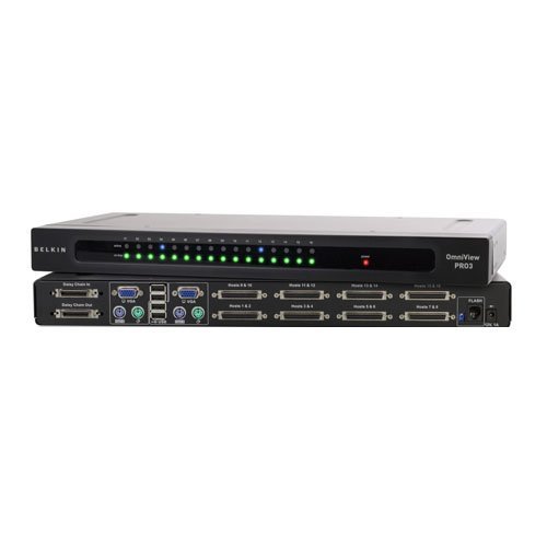 BELKIN F1DA216Z OmniView Dual User PRO3 16 Port KVM Switch