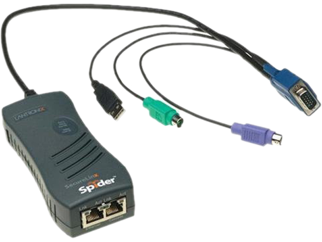 Lantronix SLS200PS20 01 SecureLinx Spider 1 Port Remote KVM over IP