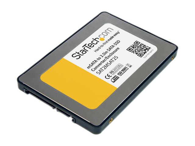 StarTech 2.5 Inch SATA to Mini SATA SSD Adapter Enclosure (SAT2MSAT25)
