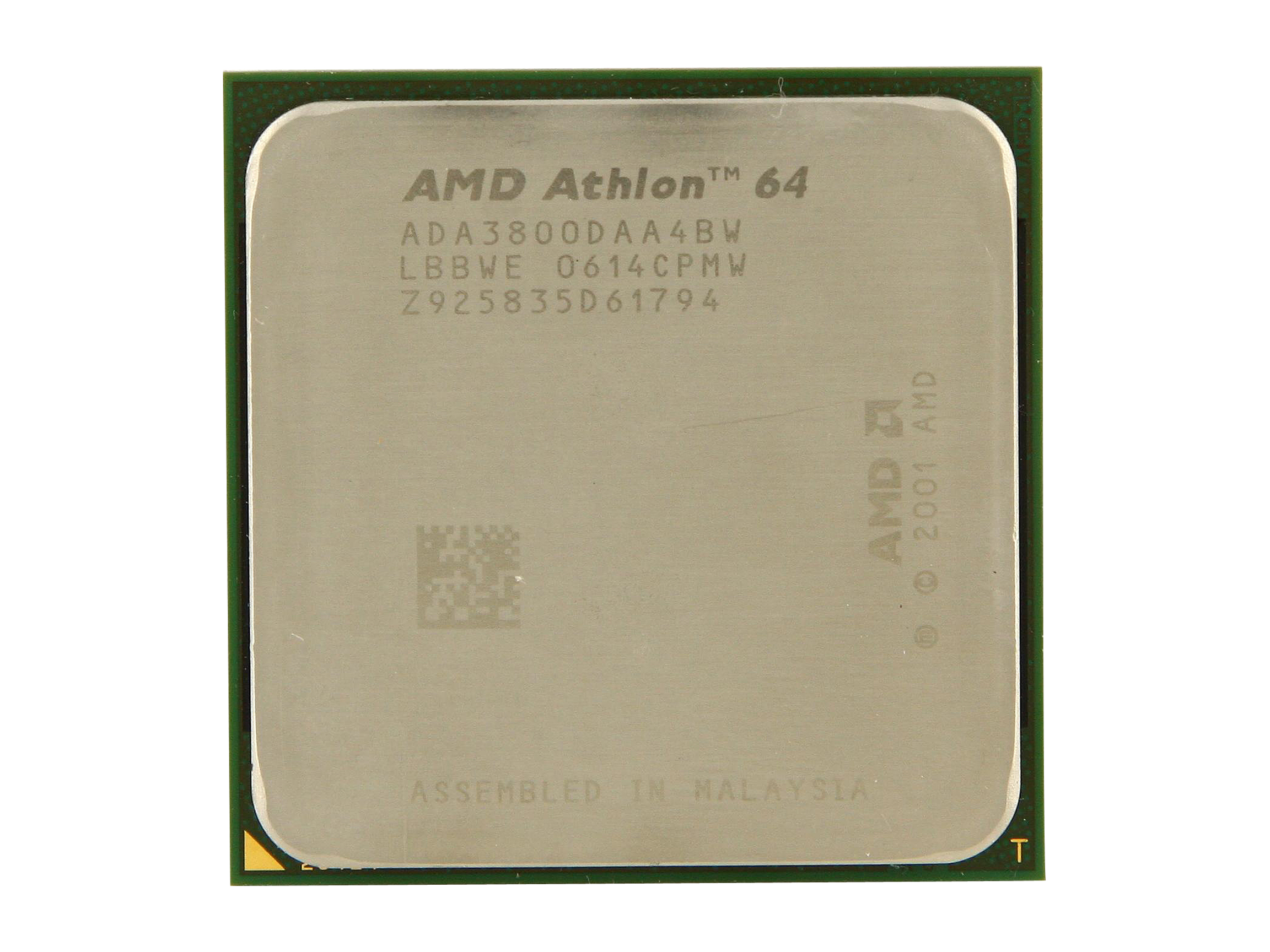 Refurbished AMD Athlon 64 3800+ Venice Single Core 2.4 GHz Socket 939 ADA3800DAA4BW Desktop Processor