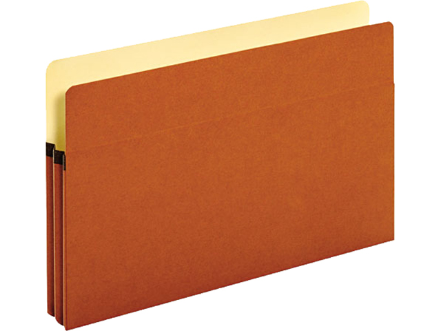 Bulk File Pockets, 1 3/4" Expansion, Legal, Redrope, 50/Ct