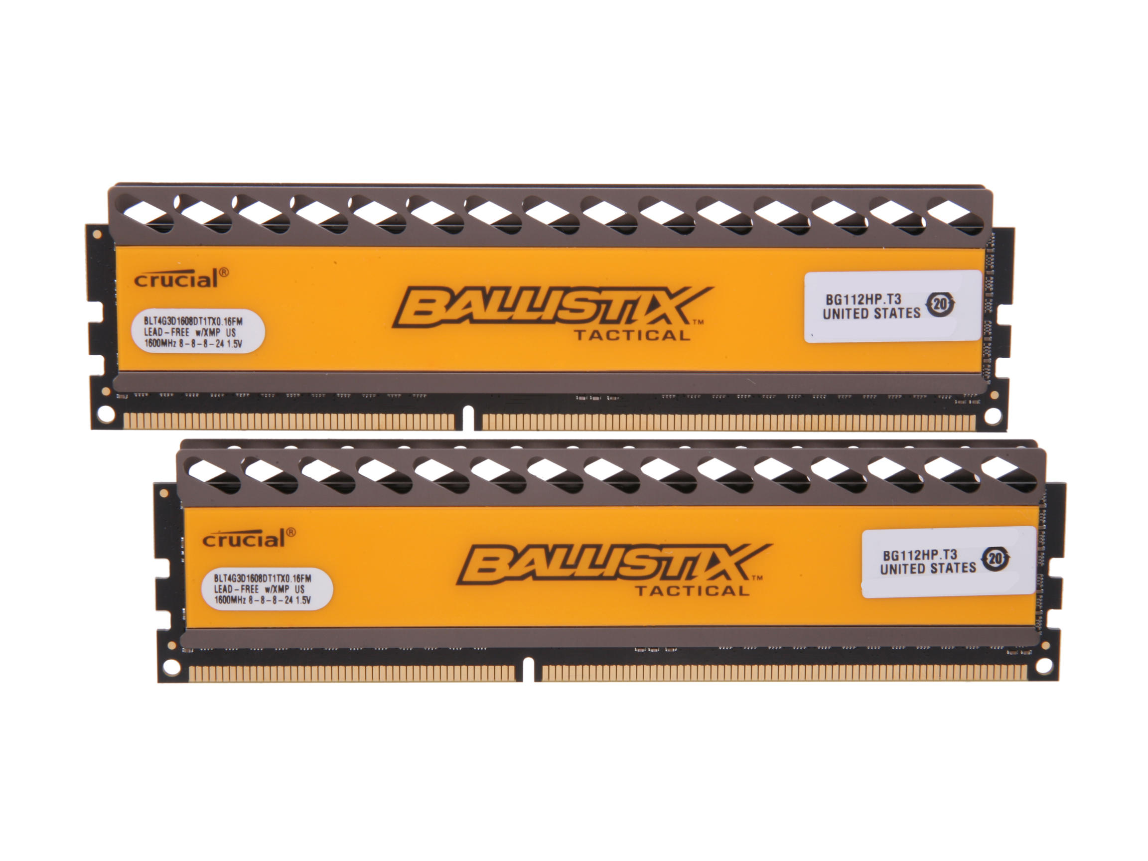 Crucial Ballistix Tactical 8GB (2 x 4GB) 240 Pin DDR3 SDRAM DDR3 1866 (PC3 14900) Desktop Memory Model BLT2KIT4G3D1869DT1TX0